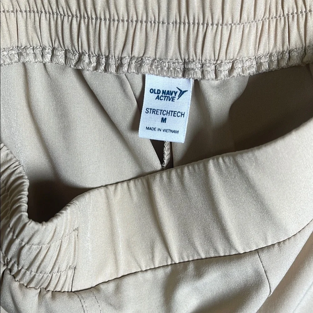 Old Navy Cream Joggers with Tapered Leg Design - Picture 2 of 7